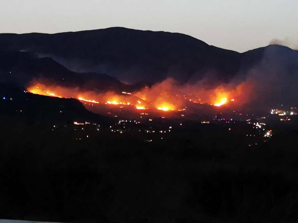 Castellammare incendio scopello 2-8-2019