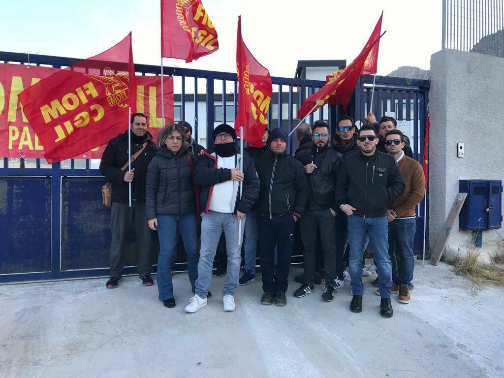 Carini sciopero lavoratori Semitec 10-2-2020