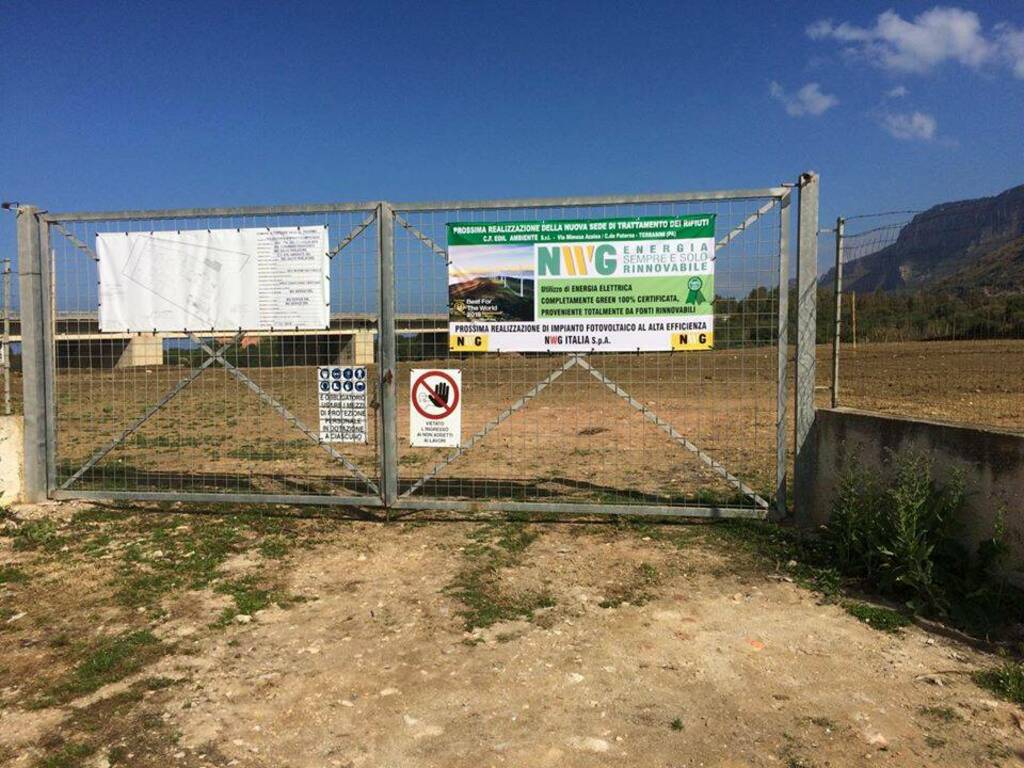 Terrasini impianto compostaggio cartello inizio lavori (2)