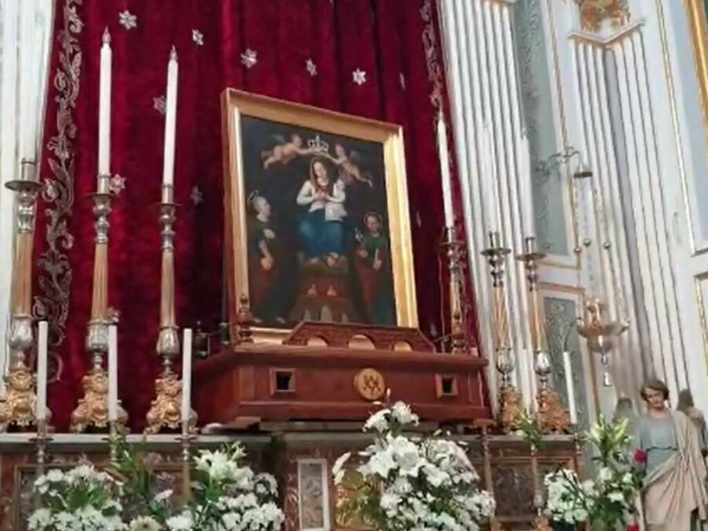 Partinico chiesa Madre quadro Madonna del Ponte