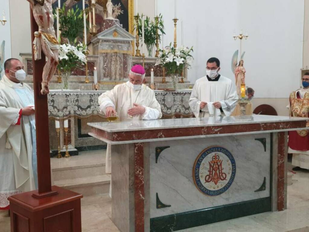 Partinico chiesa Casa santa rito dedicazione e consacrazione altare (1)