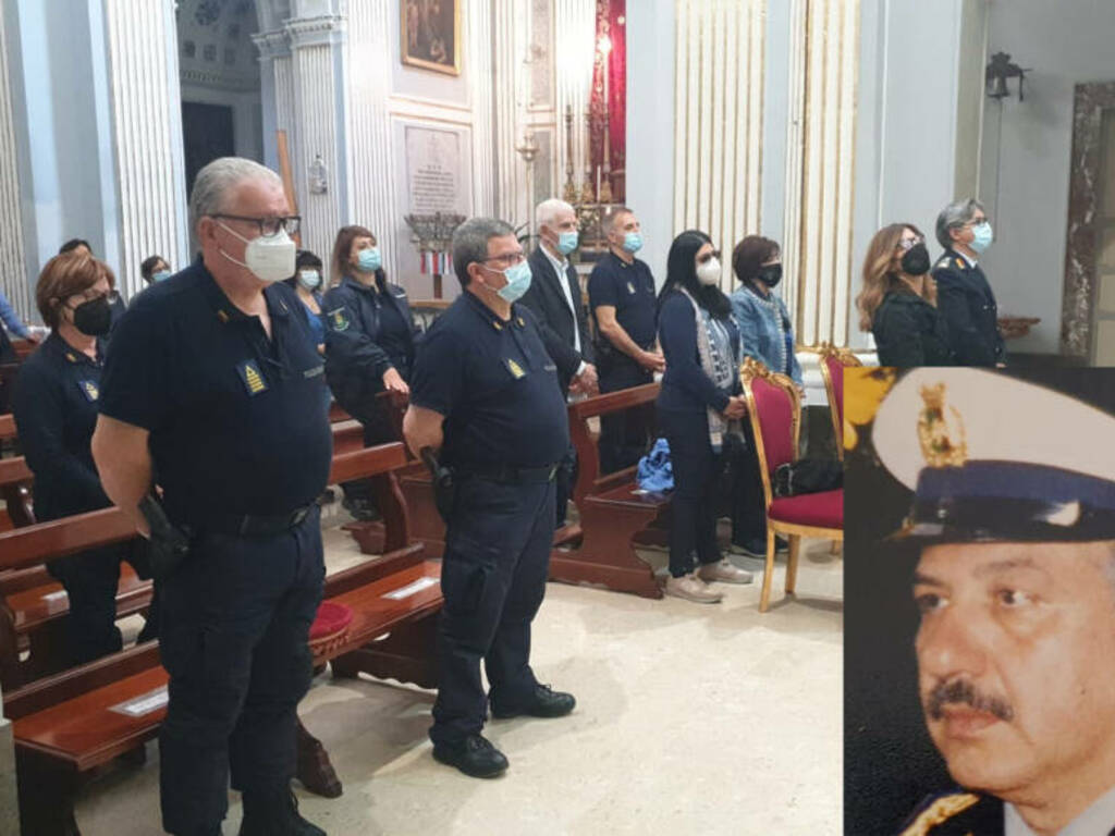 Partinico chiesa Madre messa suffraggio polizia municipale 15° anniversario scomparsa Moriconi maggio 2021