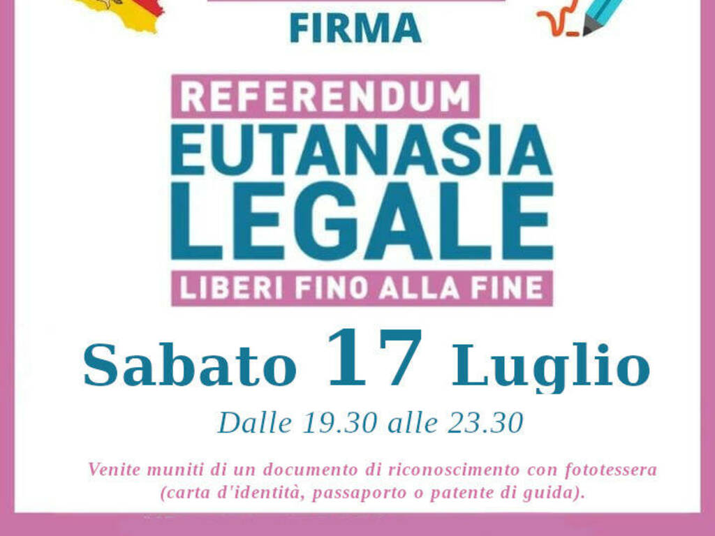 Trappeto locandina referendum eutanasia legale 17-7-2021
