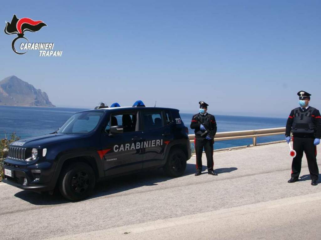 Castellammare del golfo pattuglia posto blocco carabinieri Belvedere
