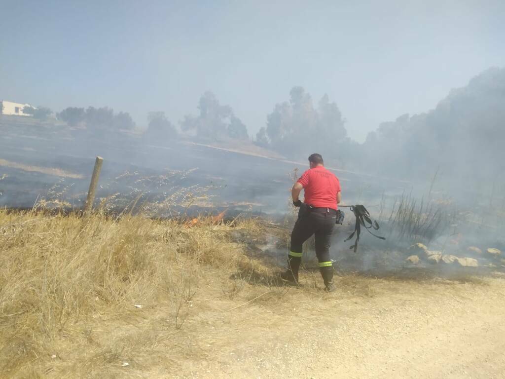 Partinico interventi incendi volontari provenienti da fuori Sicilia