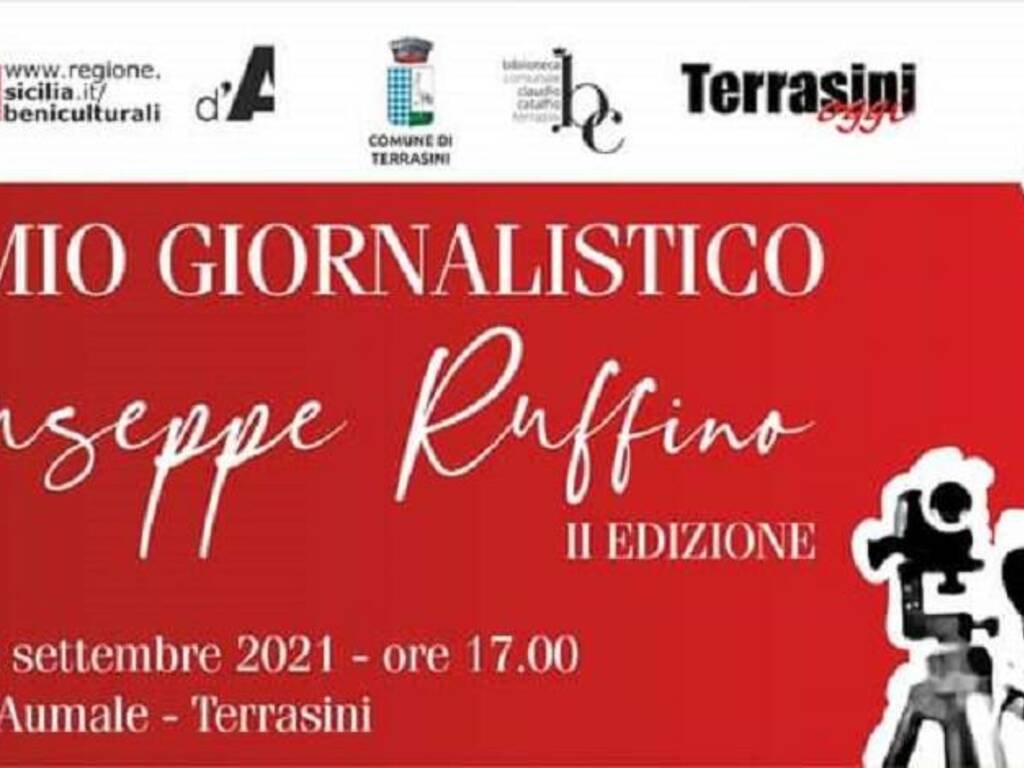 Terrasini locandina premio giornalistico Giuseppe Ruffino