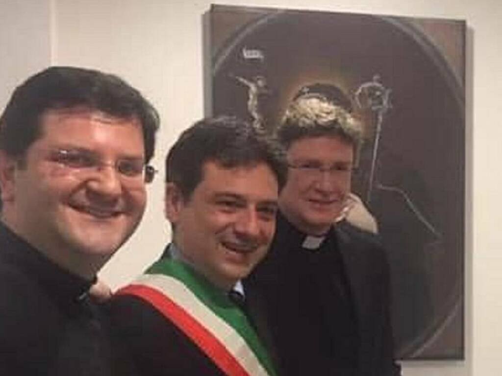 Don Chimenti con sindaco Cinisi e don Ortoleva