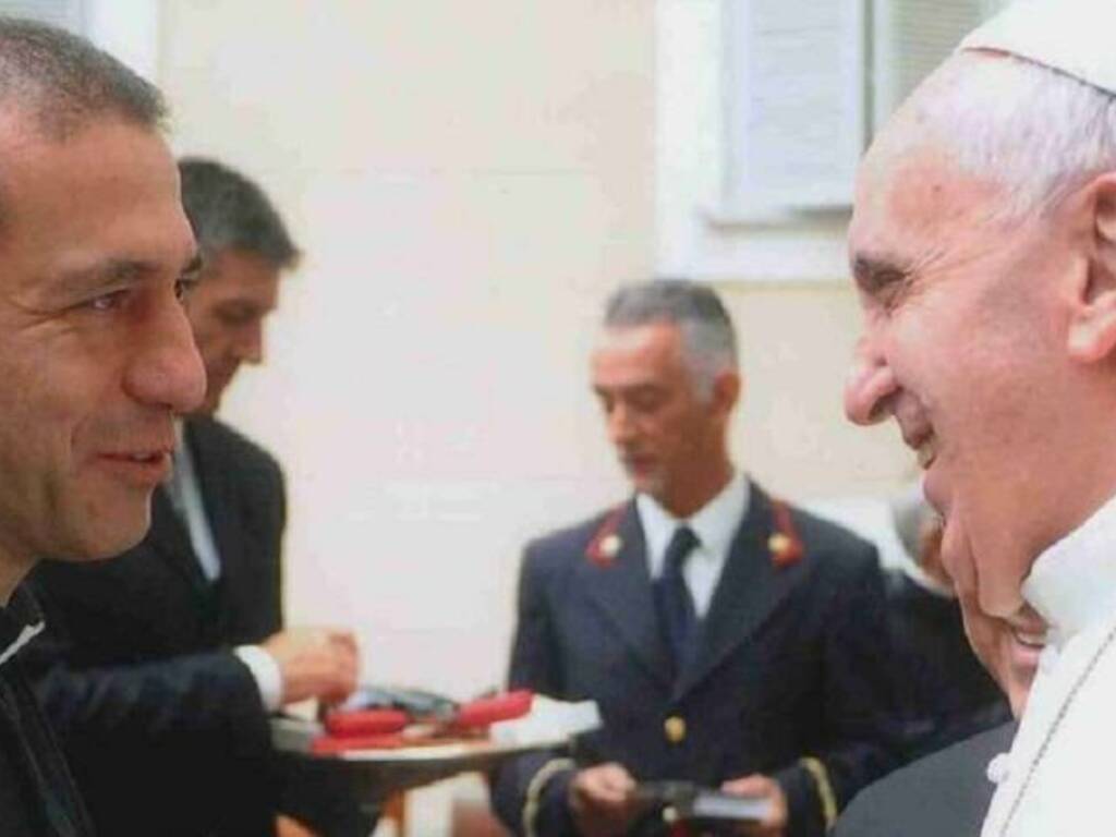 Gualtiero Isacchi con il papa