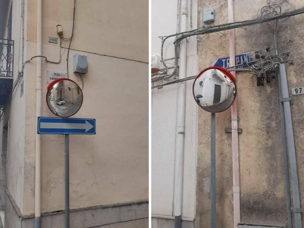 Il Comune di Partinico con la collaborazione di una ditta privata installa i nuovi specchi parabolici e risponde così ai vandali 