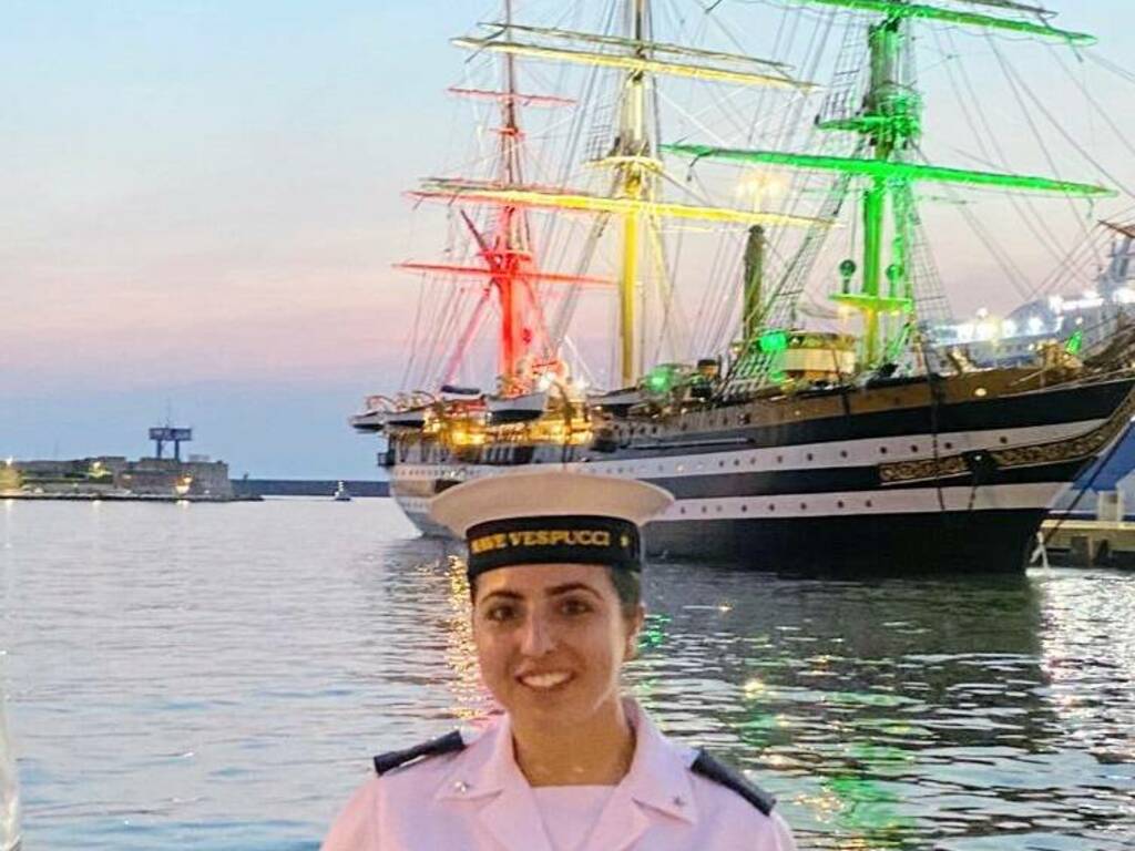 Domani in viaggio Gaia Pizzolato di Partinico, arruolata nella marina militare e membro dell’equipaggio della nave “Amerigo Vespucci” 