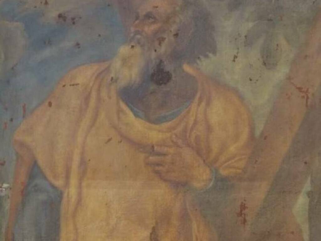 La tela di Sant’Andrea della chiesa Madre di Montelepre sarà oggetto di restauro, affidato l’incarico a professionista 