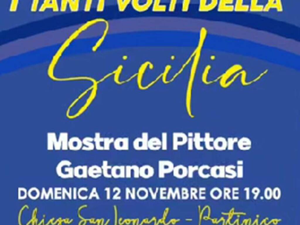 Il pittore Gaetano Porcasi torna ad allestire una mostra nella sua Partinico dopo ben 36 anni dopo i tanti successi in giro per l’Italia