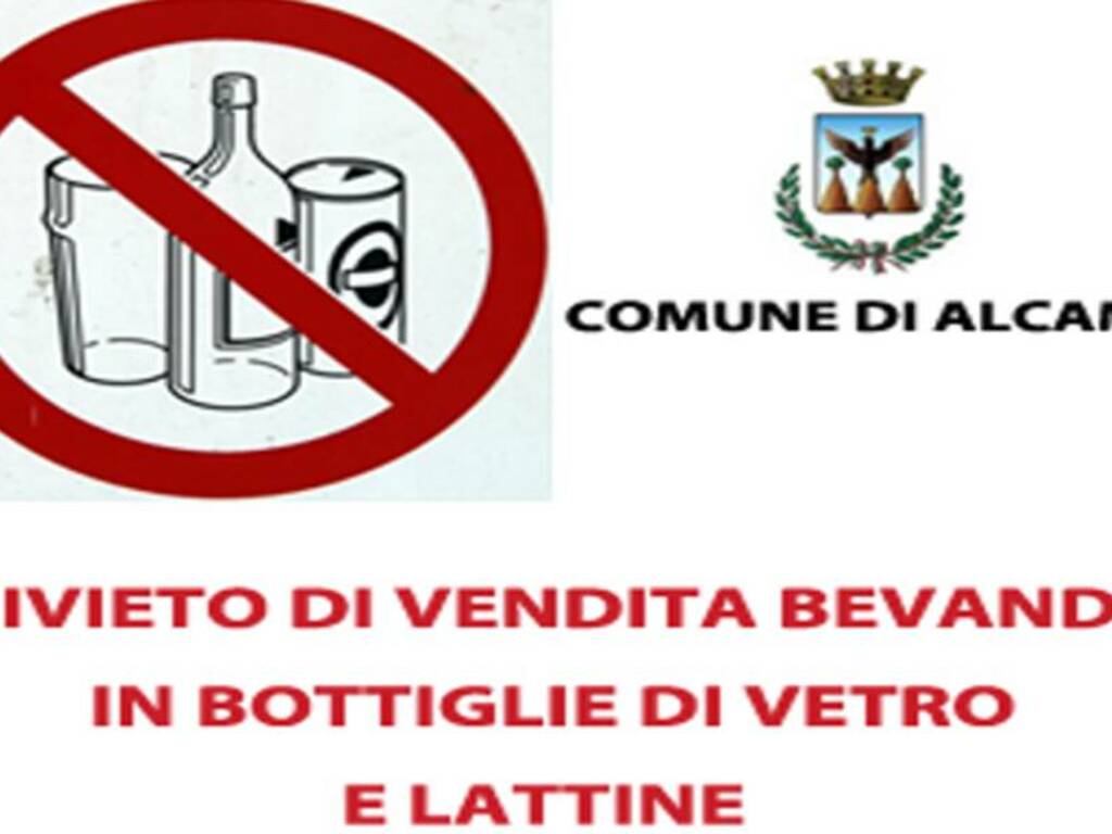 Ad Alcamo ordinanza del sindaco la notte di capodanno, divieto di vendita di bottiglie e lattine per ragioni di ordine pubblico e sicurezza 