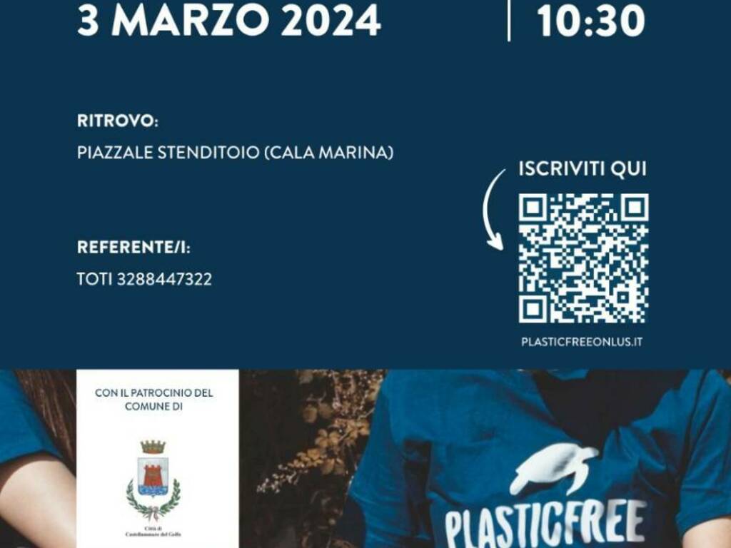 I volontari Plastic free tornano alla Cala marina di Castellammare del Golfo per bonifica l’area dai rifiuti abbandonati  
