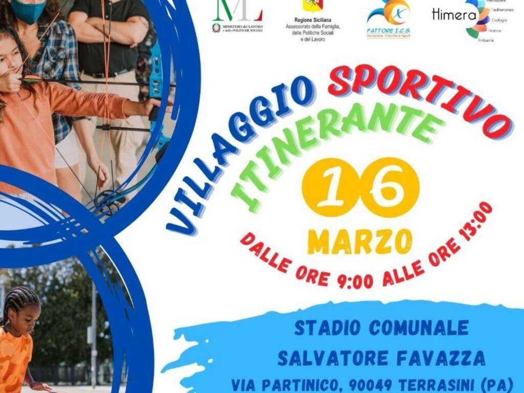 Il villaggio dello sport si sposta a Terrasini, tante discipline gratis per tutti e anche distribuzione di gadget  