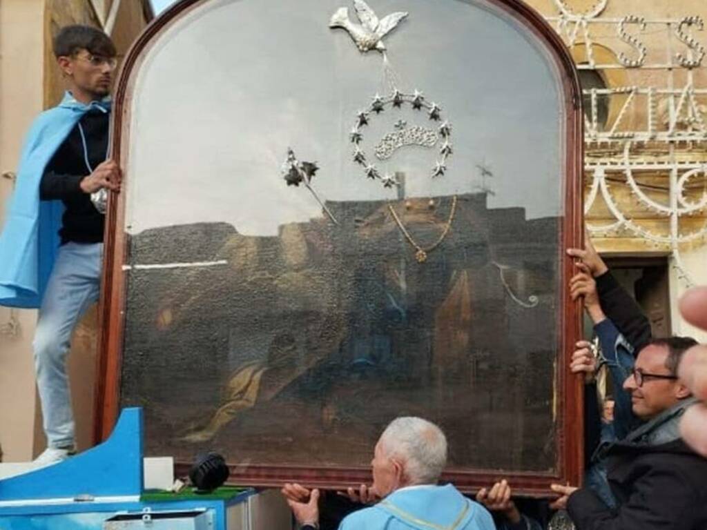 La Regione finanzia il restauro del venerato quadro della Madonna dell’Annunziata a Trappeto, patrona del paese 